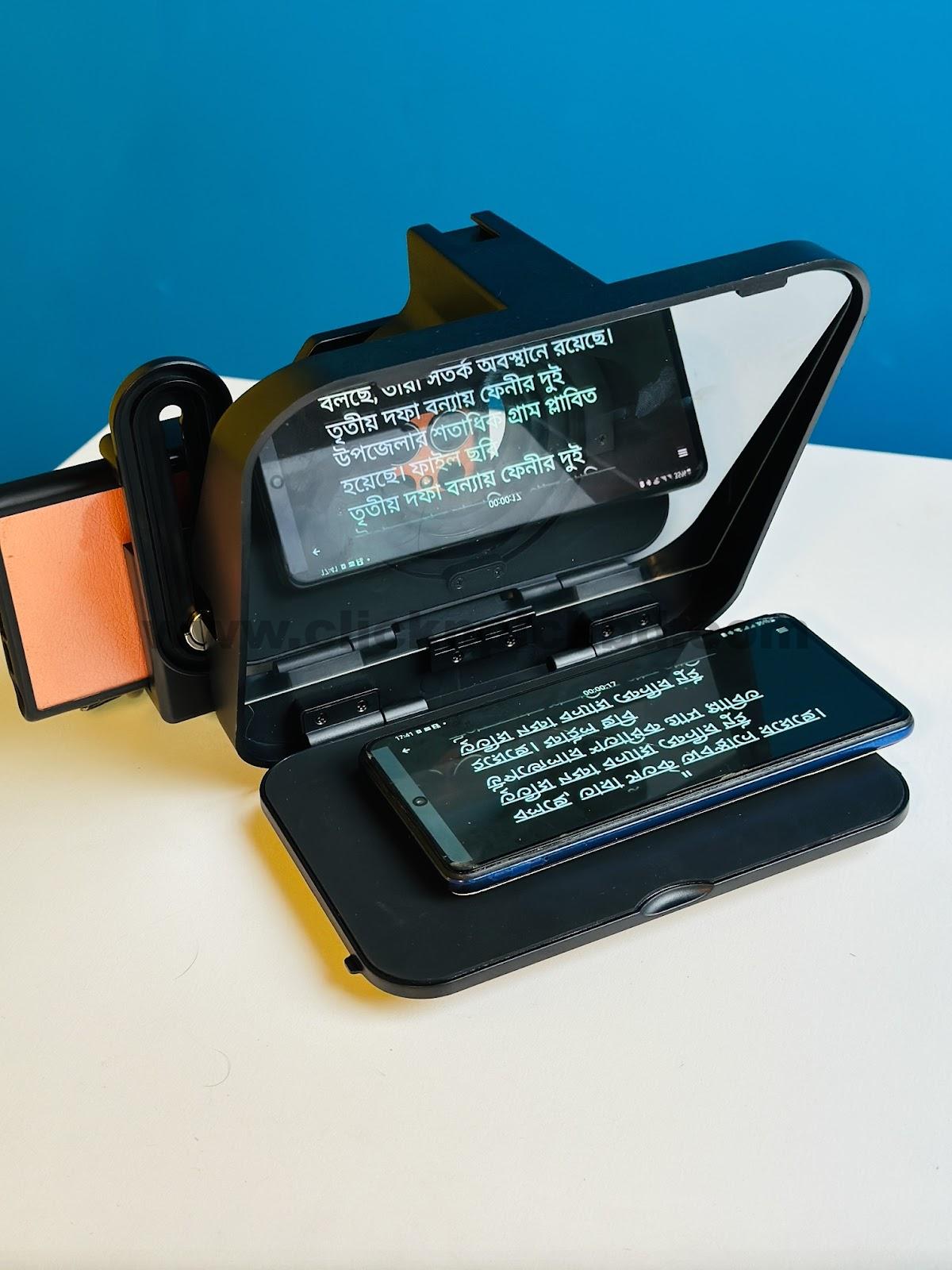 ULANZI RT02 Universal Teleprompter for Camera, Tablet, Smartphone with Remote Control - Image 2