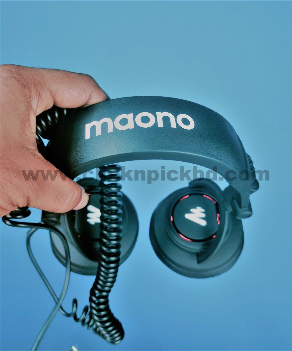 Maono AU-MH501 Professional Studio Monitor Headphone, Over Ear With 50mm Driver For Gaming, DJ, Studio, And Microphone Recording - Image 5