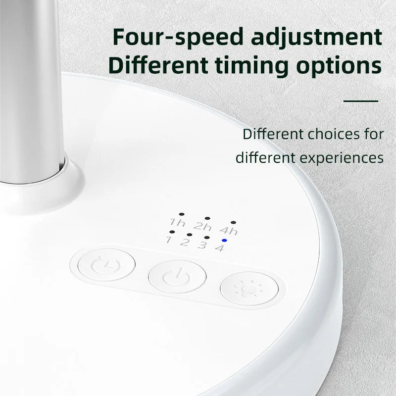 P6 Rechargeable USB Desktop Fan-Black - Image 2