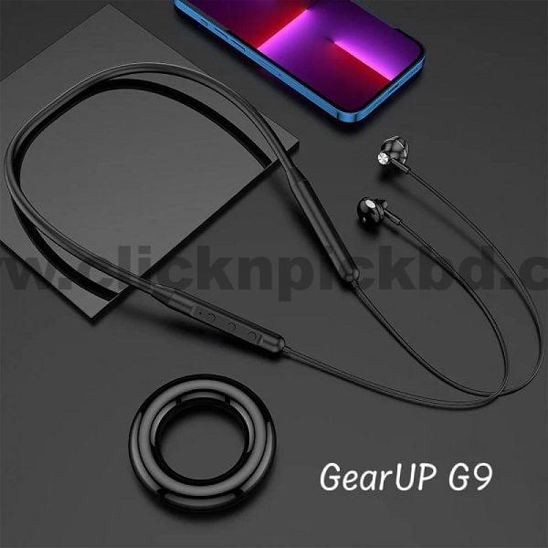 GearUP G9 Neckband Magnetic Metal Earphone With Good Quality Microphone