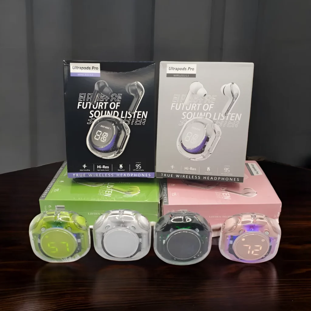 Transparent Ultrapods pro True Wireless Earbuds